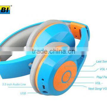 Headphone Wireless Foldable Stereo Earphones with Noise Cancelation Microphone & Rechargeable