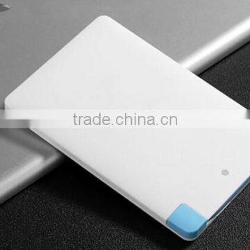 hot selling 2500mAh ultra slim credit card power bank