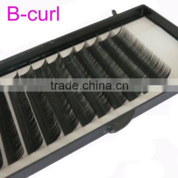 False eyelashes for sale 11mm 12mm B C D Curl MINK Individual Eyelash Handmade Artificial Fiber False Eyelashes on sale