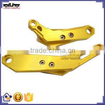 BJ-FS-MT07 Motorcycle CNC Aluminum 6061 and POM Golden Left and Right Frame Sliders Crash Protector for Yamaha MT07 13-15 photo-4