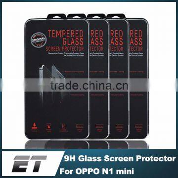 Manufacturer China Wholesale 2015 Hot Products 0.33mm 9H Scratchproof 2.5D Tempered Glass Screen Protector For OPPO N1 mini