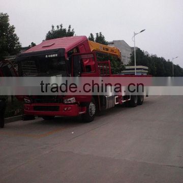 HOWO 16 tons truck mounted crane, 12 tons, 14 tons, 16 tons hydraulic crane truck, knuckle crane trucks