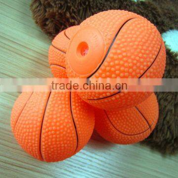 pet accessories products--6.5CM basketball dog chew toy