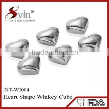 NT-WI004 Food Grade Unique Heart Shape Whiskey Cube