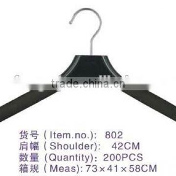 802 xufeng hanger OEM&ODM accessible flat hanger anti-slip laundry wire hanger