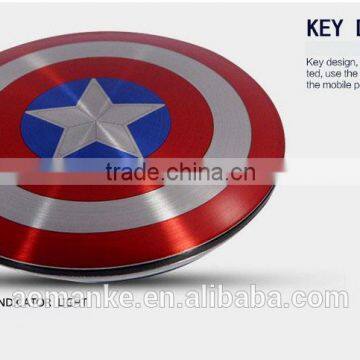AK-06 Avenger Captain America shield shape mobile power bank 6600mah