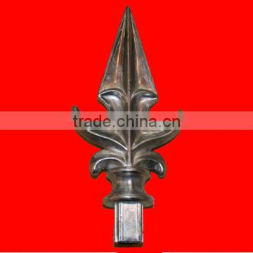 Aluminum Derectoive Die Casting Flower for Guard Railing fence gate Press Fit Aluminum Die Casting Spearhead