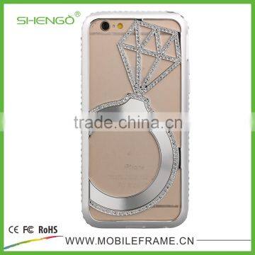 Metal Bumper Diamond Phone Case For IPhone/Samsung photo-4