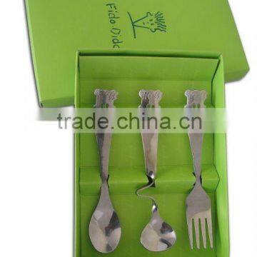 2013 hot sale Christmas gifts tableware set, lovely spoon and fork gift set, children fork and spoon set