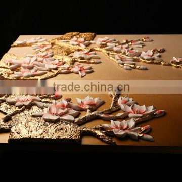 Handcraft Resin Frame for lily flower painting