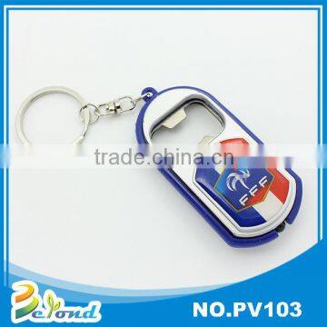 Mini led flashlight keychain with bottle opener