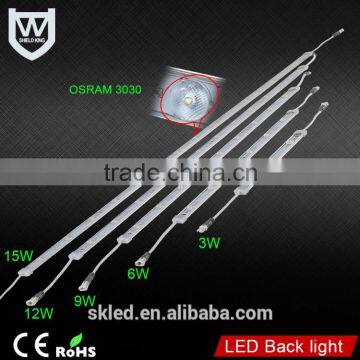 Hight Lumen Osram led light 12W DC12V,DC24V waterproof 1200Lm CE Rohs outdoor led backlight for ADS lighting box