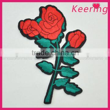 Beautiful rose flower 3D patches sew on clothes WEF-071