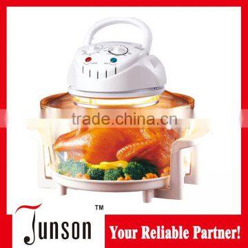 12L electric halogen convection oven with tempered glass bowl for kitchen appliance