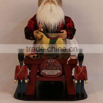 XM-A6039 22 inch santa workshop for christmas decoration