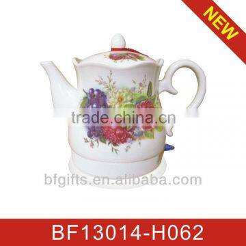 grape design ceramic electric kettle-