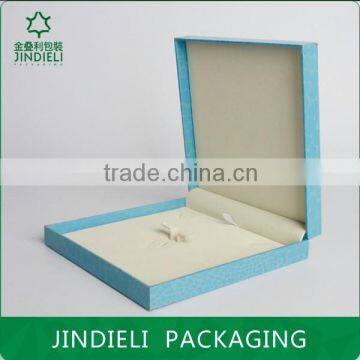 Sky Blue Paper Necklace Jewelry Set Box Packaging photo-3