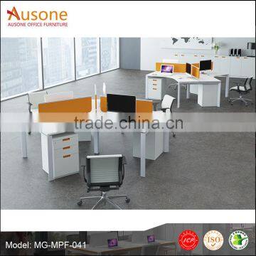 trend style staff workstation employee table 3 seats work station
