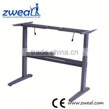 modern boss/manager glass table with hardware legs factory wholesale