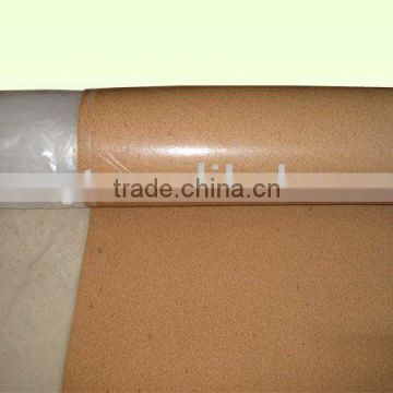 cork pad adhensived PE film (adhesive cork pad ,cork pad with pe film)