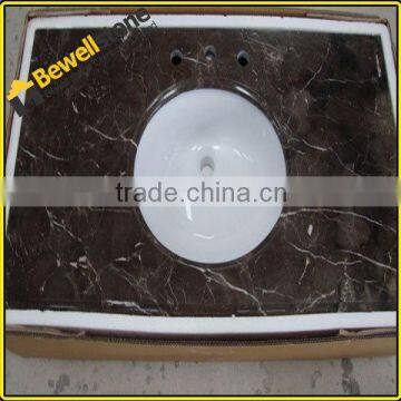 China emperador brown marble bathroom vanity tops