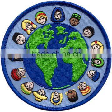 embroidery the earth patch