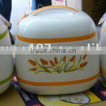 super plastic casing thermal pot with bowl inside