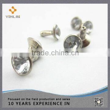 8.5mm decorative round crystal rivet