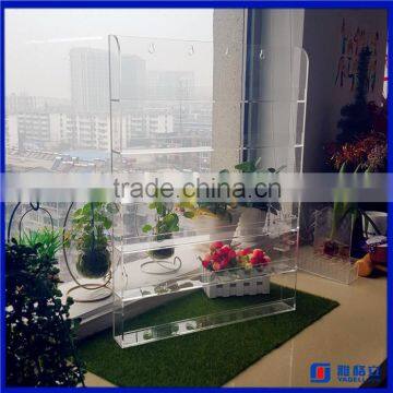 2016 factory directly acrylic nail polish showcase display stand / acrylic nail polish wall rack