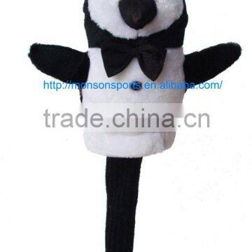 custom design plush panda golf culb head covers with sock