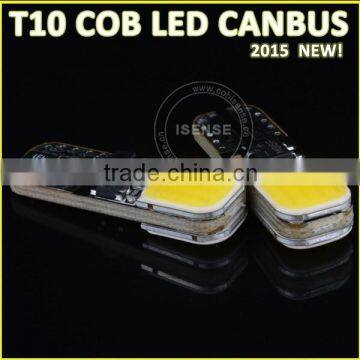 hight lumen license plate led light white W/B/R/Y/G availableT10 COB canbus t10 auto bulb