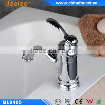 Bathroom Water Basin Faucet Chrome Brass Tap Deck Top Mixer photo-4