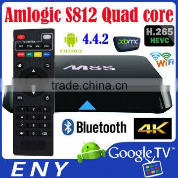 Original Factory AmlogicS812 Quad Core Corex A9r4 Octa Core Mali-450 2GB/8GB Smart TV Box