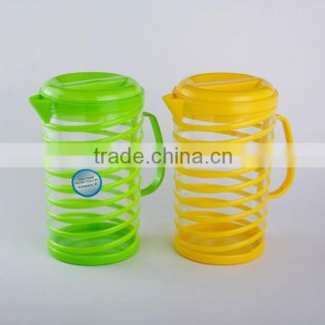 PLASTIC SPIRAL PITCHER WITH LID, WATER JUG