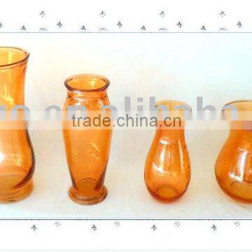 Glass vase/colorful glass vase/clear glass vase