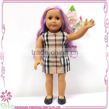 Cheap baby cute American girl doll toy 18 inch for kids