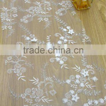 Floral Lace Swiss Voile Lace Embroidery Sequin Tulle Lace for Wedding Dress Garment Bedskirt photo-3