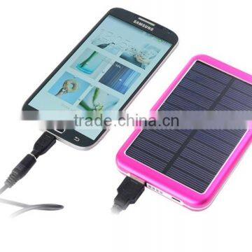 Portable universal solar charger, factory outlet price solar phone charger, green energy solar power bank