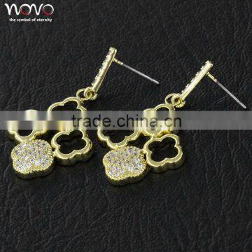 Custom Yellow Gold Plated Brass Earring Jewelry
