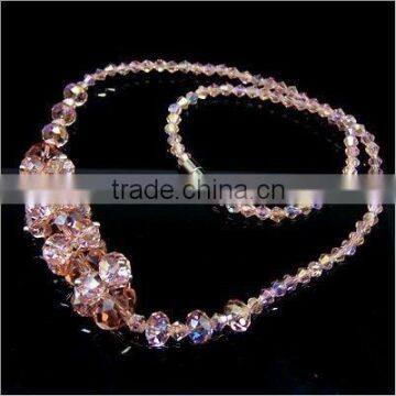 Light Coral crystal necklace