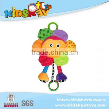 Funny baby hanging toy sunflower pull string toy