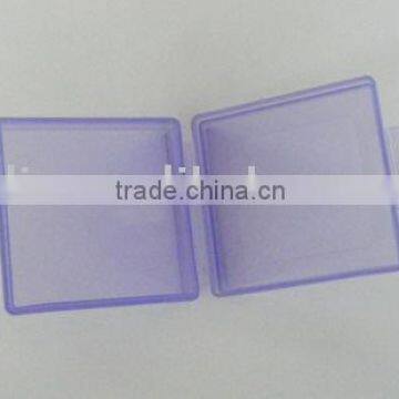 square shape plastic pill box with one cabin