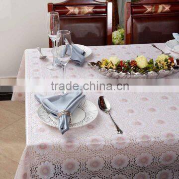 PVC Lace tablecloth Custom vinyl Table Cover