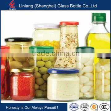 Long Exported Professional Food Glass Jar