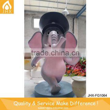 Large Garden Fiberglass Animal Elephant Statues