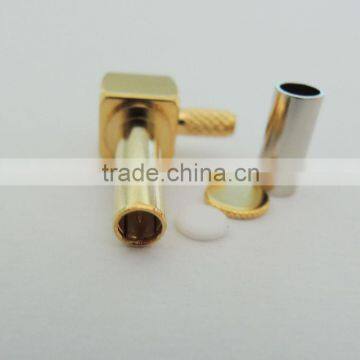 CRC9 right angle male RF coaxial connector M# for mobile phone