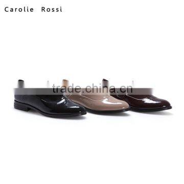 Retail sales brand wholesale Oxfords designer genuine leather lady shoes