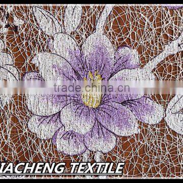 curtain fabric 15 years top-rated golden seller newest 100% polyester Water soluble embroidered fabric