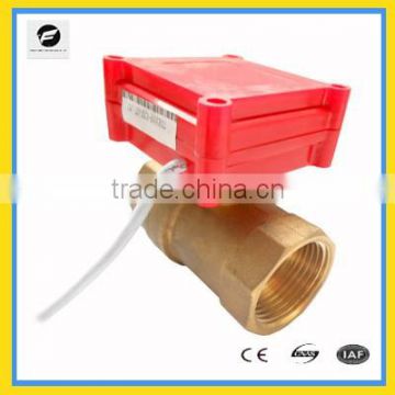 2 way DC12V brass electric motor valve for boiler water treatment, chilled water system