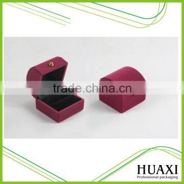 Huaxin Velvet Inner Lining Plastic Ring Jewelry Storage Gift Box